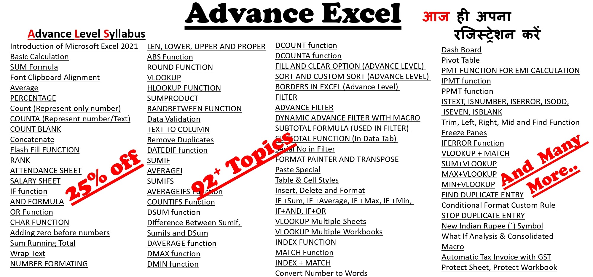 Advanced Excel
